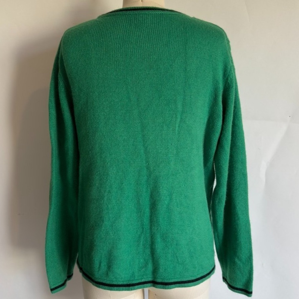 Holiday Time Cat Light Up Ugly Merry‎ Christmas Party Sweater-Size L-Green-Works - Picture 5 of 17